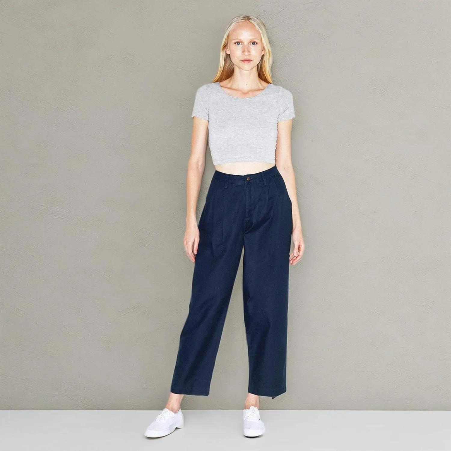 American Apparel Women's Twill Pleated Pant
