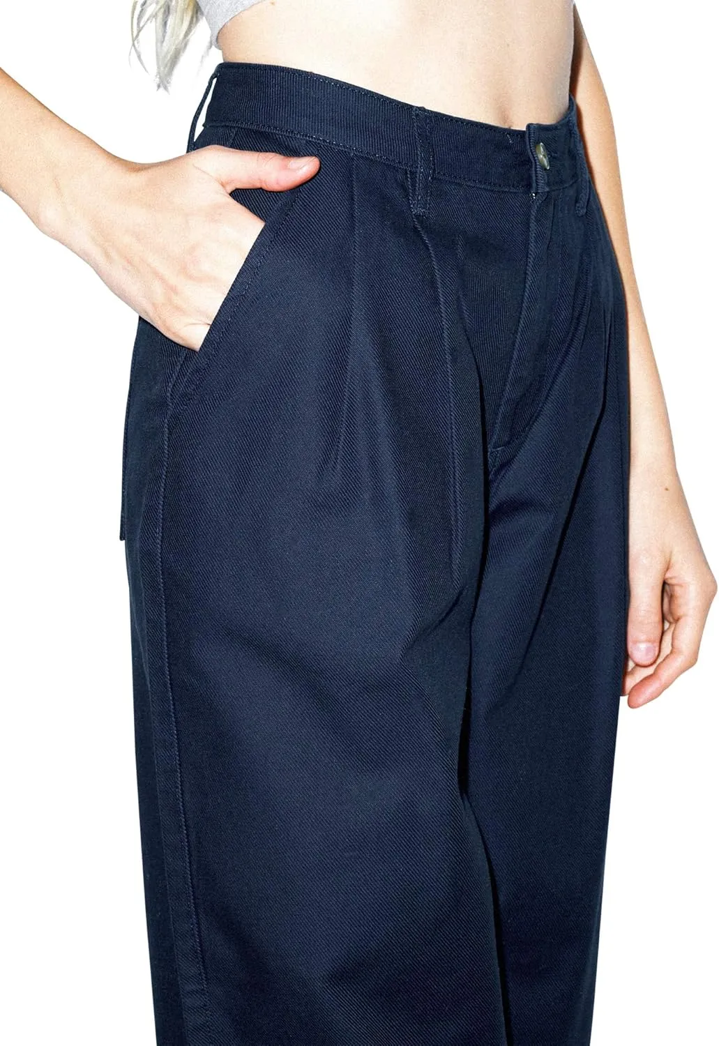 American Apparel Women's Twill Pleated Pant