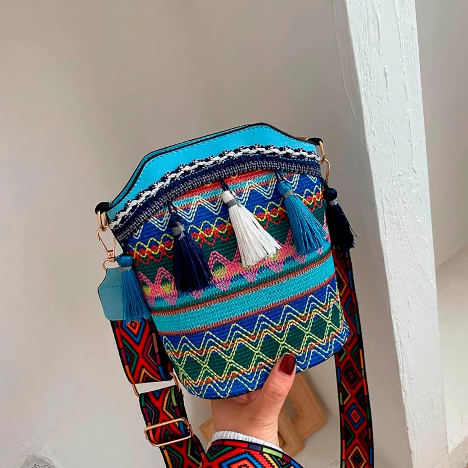 Bag Women Crossbody Bag Women Ethnic Tassel Sling Handbag