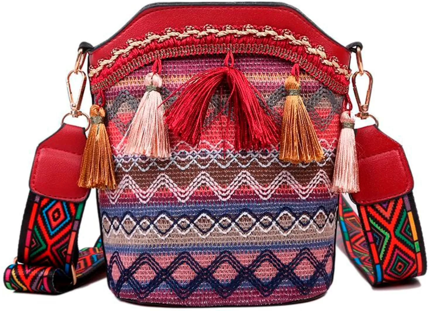 Bag Women Crossbody Bag Women Ethnic Tassel Sling Handbag