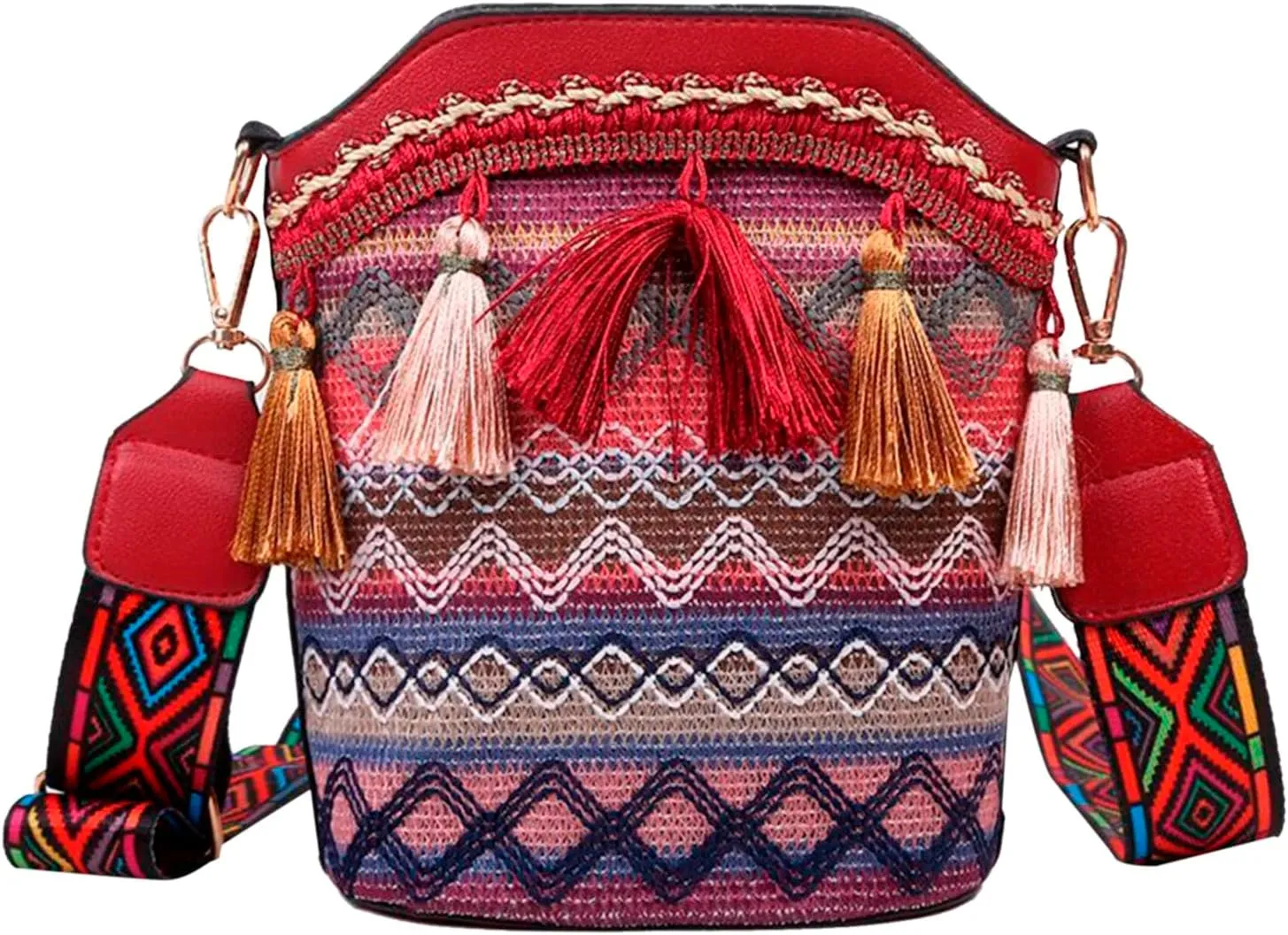 Bag Women Crossbody Bag Women Ethnic Tassel Sling Handbag