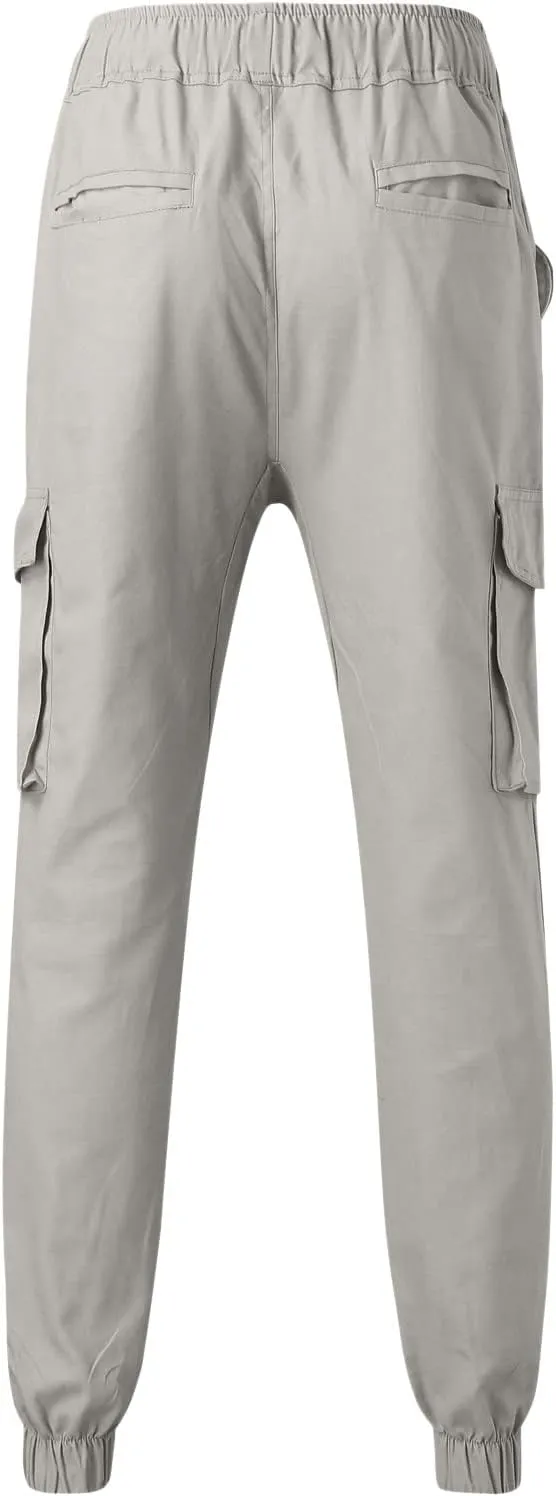 Big and Tall Cargo Pants for Men Sweatpants for Men Drawstring Loose Fit Sweatpants for Men with Pockets Mens Fashion