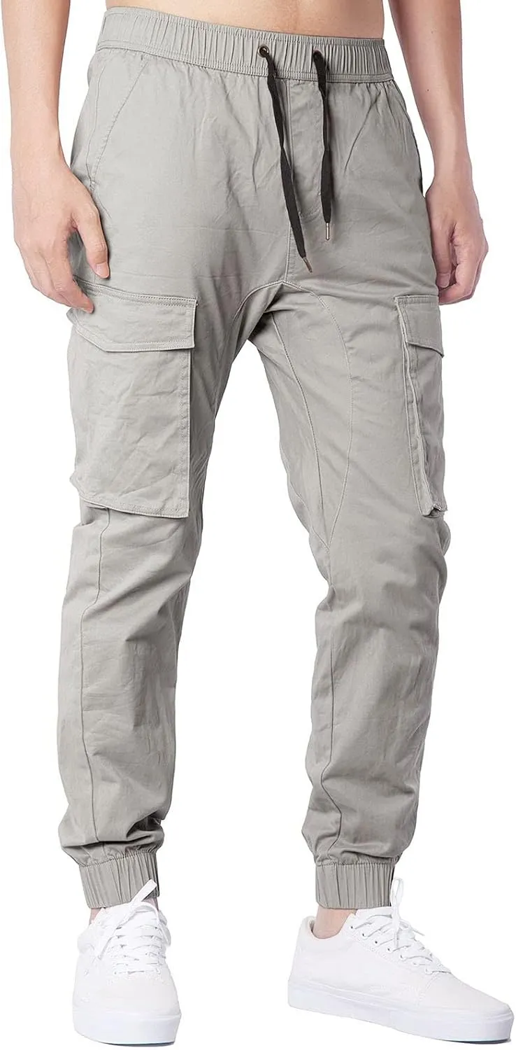 Big and Tall Cargo Pants for Men Sweatpants for Men Drawstring Loose Fit Sweatpants for Men with Pockets Mens Fashion