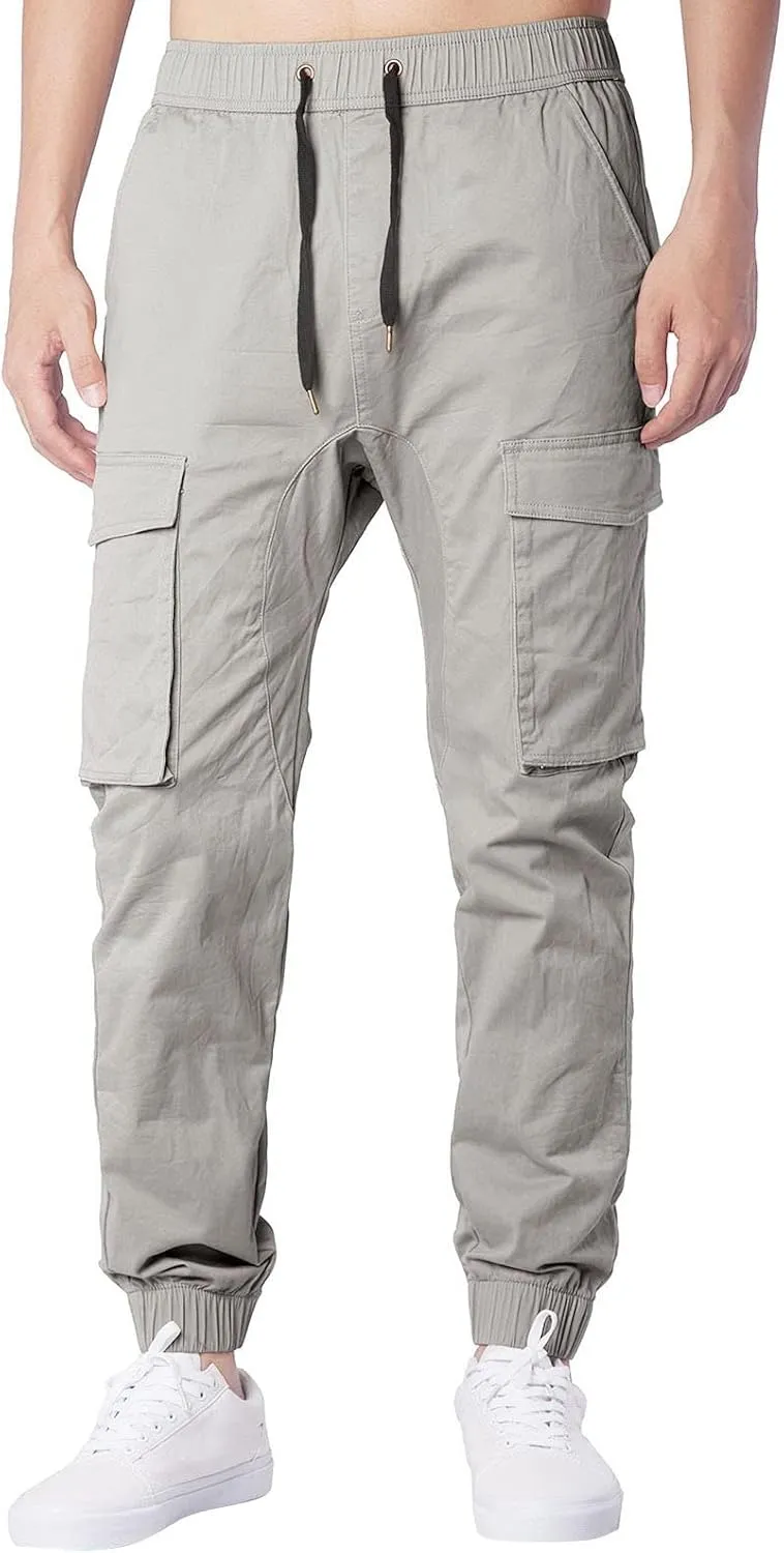 Big and Tall Cargo Pants for Men Sweatpants for Men Drawstring Loose Fit Sweatpants for Men with Pockets Mens Fashion