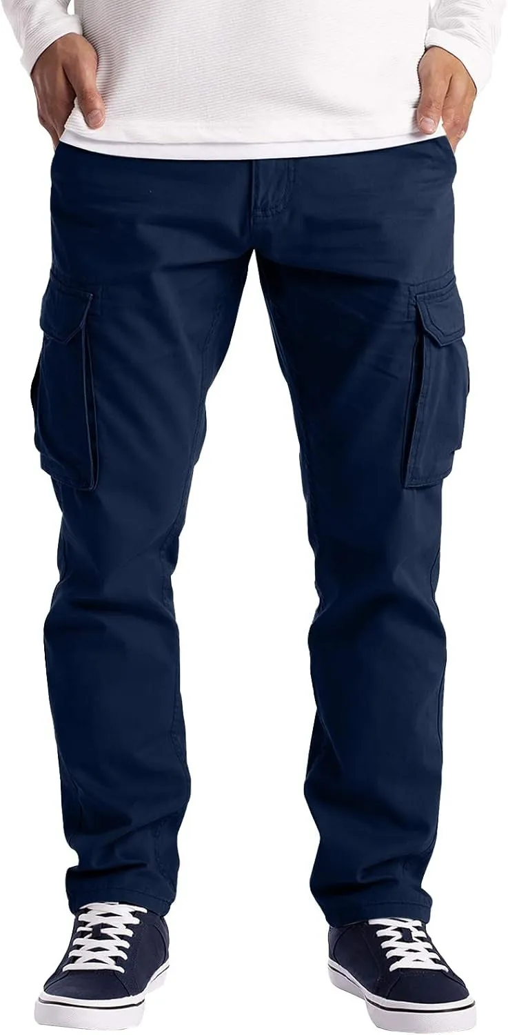 Cargo Pants for Men Big and Tall Pants Lightweight Sports Jogger Sweatpants Drawstring Pants Outdoor Fishing Trousers
