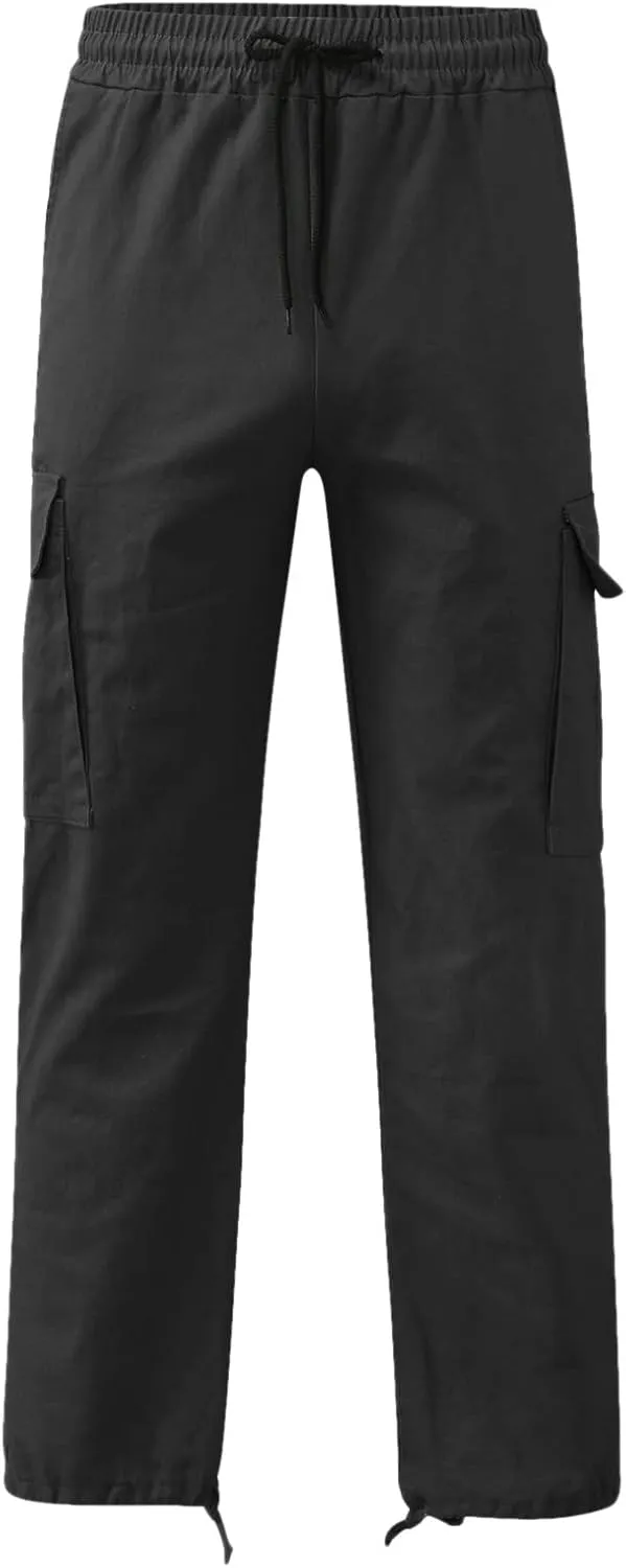 Cargo Pants for Men Big and Tall with Pockets Men Sport Athletic Outdoor Joggers Pants Lightweight Casual Work Cargo