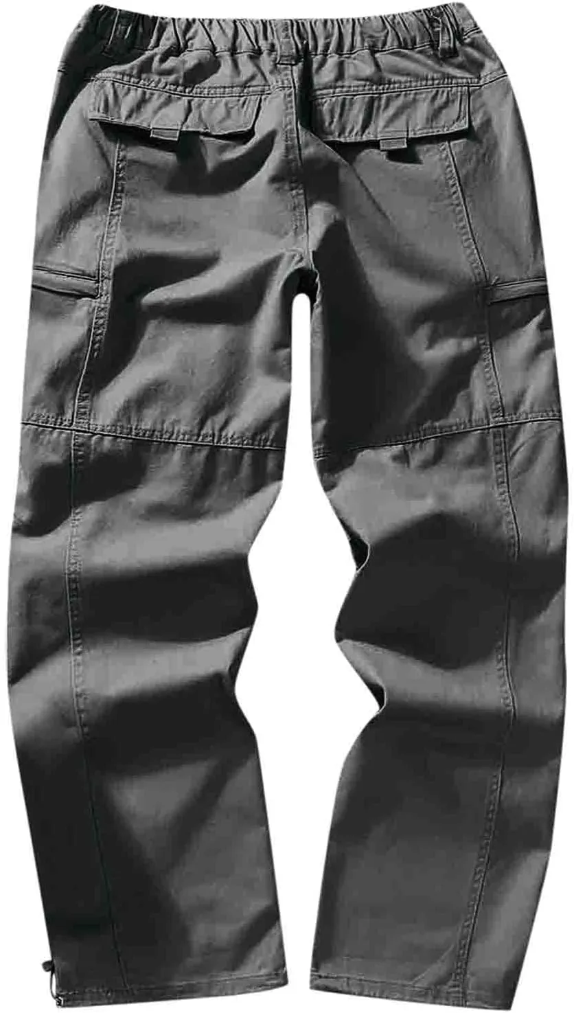 Cargo Pants for Men Joggers Active for Men Gym Training Pants Men's Fleece Cargo Sweatpants Heavyweight Mens Fashion