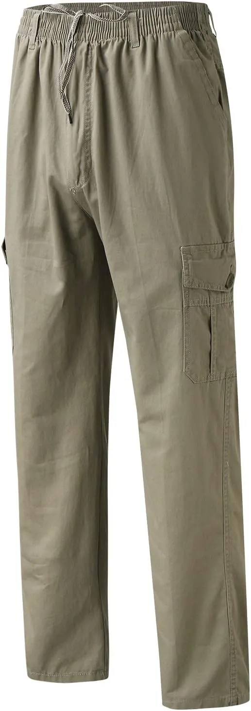 Cargo Pants for Men Relaxed Fit Men's Hiking Cargo Pants Slim Fit Stretch Jogger Cycling Waterproof Pant with Pockets