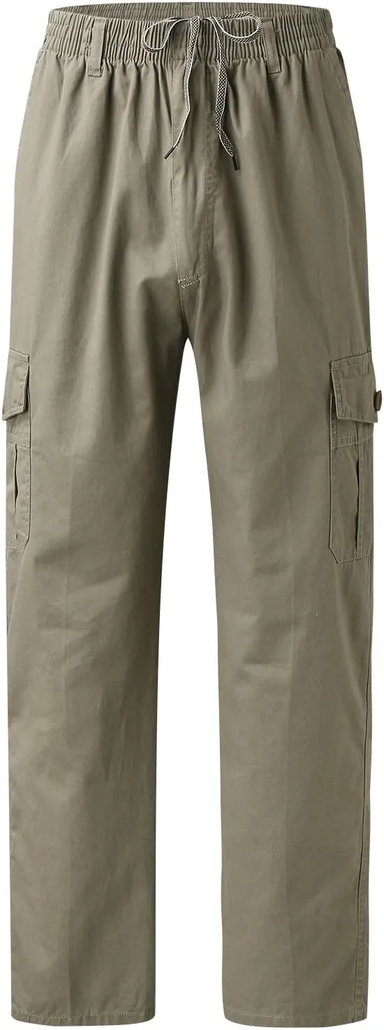 Cargo Pants for Men Relaxed Fit Men's Hiking Cargo Pants Slim Fit Stretch Jogger Cycling Waterproof Pant with Pockets