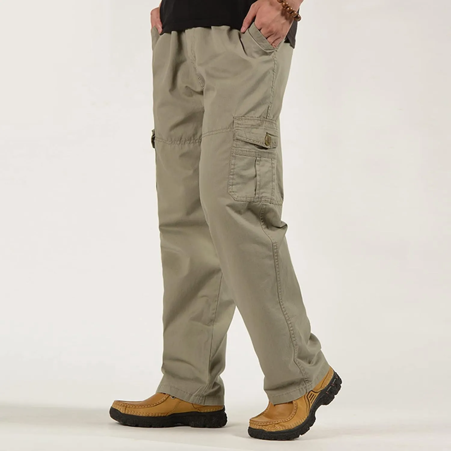 Cargo Pants for Men Relaxed Fit Men's Hiking Cargo Pants Slim Fit Stretch Jogger Cycling Waterproof Pant with Pockets