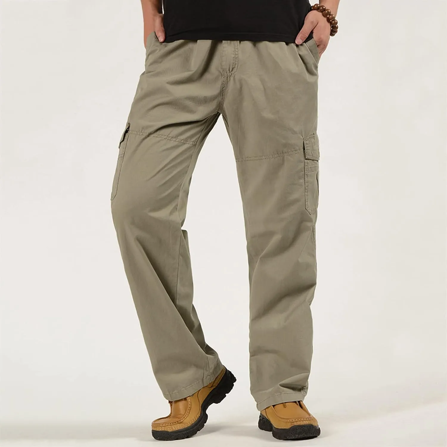 Cargo Pants for Men Relaxed Fit Men's Hiking Cargo Pants Slim Fit Stretch Jogger Cycling Waterproof Pant with Pockets