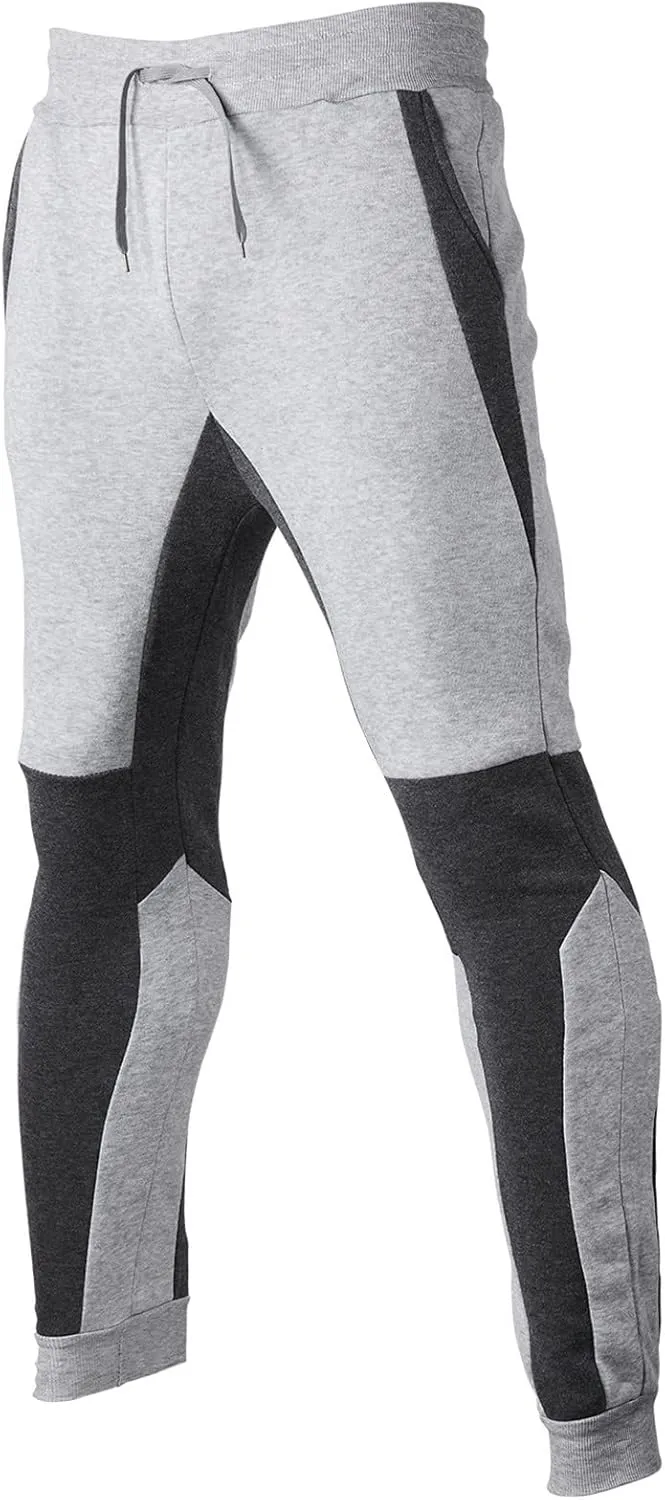 Cargo Sweatpants for Men Baggy Joggers Warm Fleece Heavyweight Gym Athletic Running Track 5 Pocket Winter Sweat Pants
