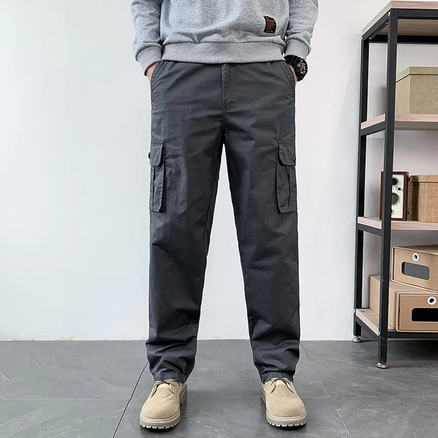 Cargo Sweatpants for Men Big and Tall Joggers Sweatpants Low Crotch Sweats Slim Fit Trousers Harem Hip Hop Pants Mens