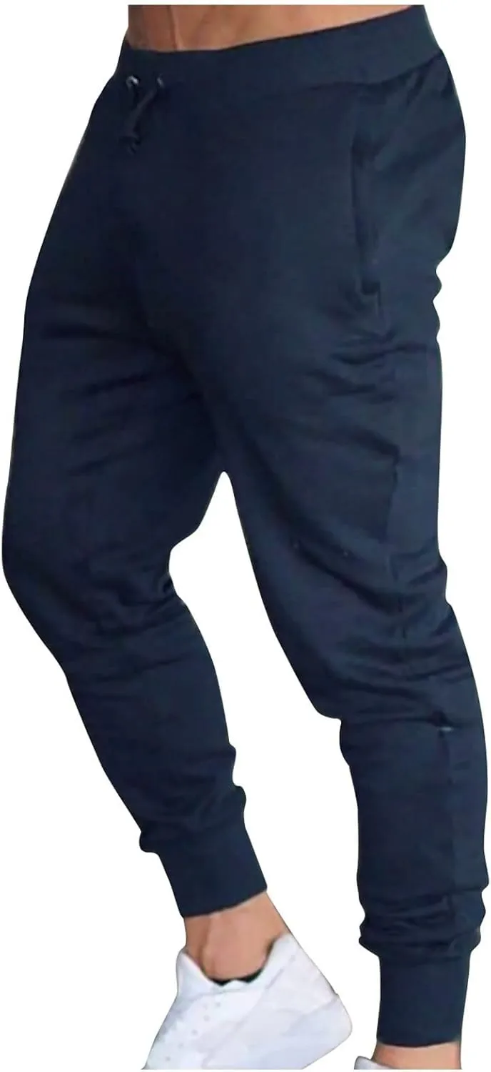 Cargo Sweatpants for Men Big and Tall Pants Lightweight Tactical Pants Hiking Jogger Sweatpants Multi-Pocket Outdoor
