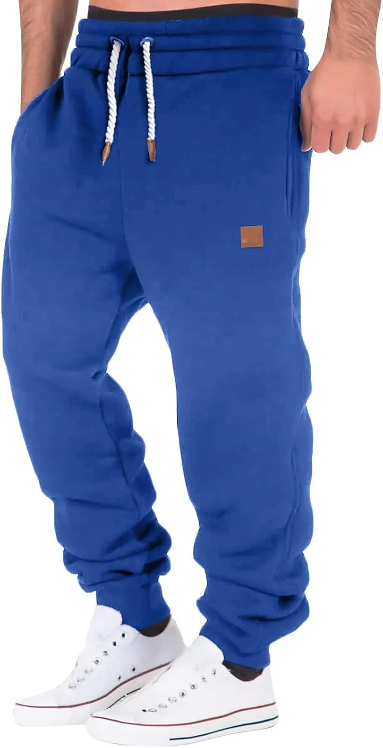 Cargo Sweatpants for Men Mens Lounge Pants Fit Cargo Work Pants Wild Drawstring Sports Jogger with Pockets Long Pants
