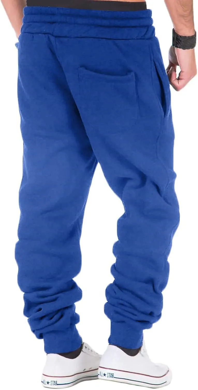 Cargo Sweatpants for Men Mens Lounge Pants Fit Cargo Work Pants Wild Drawstring Sports Jogger with Pockets Long Pants