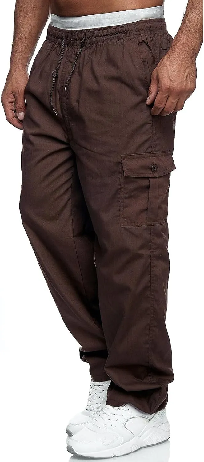 Cargo Trousers for Men Casual Gym Cargo Sweatpants Heavyweight Fleece Active Gym Workout Sweat Pants Men's Sweatpants