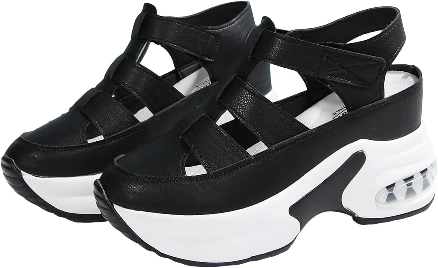 Casual Walking Wedges Women's Thick Soled Shoes Hollow Fashion Casual Thick Soled Height Enhancing Sports Fashion