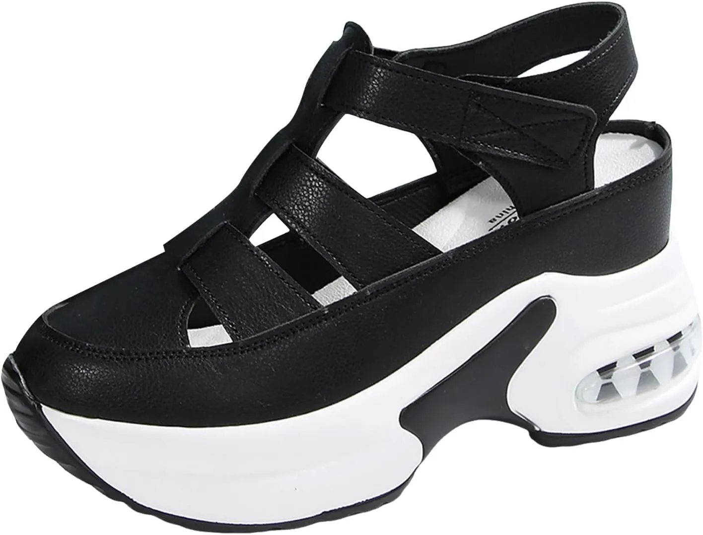 Casual Walking Wedges Women's Thick Soled Shoes Hollow Fashion Casual Thick Soled Height Enhancing Sports Fashion