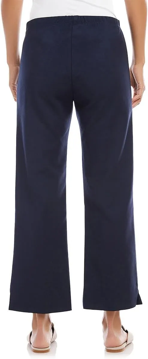 Cropped Wide Leg Trousers