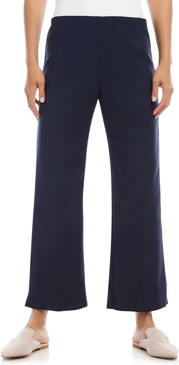 Cropped Wide Leg Trousers