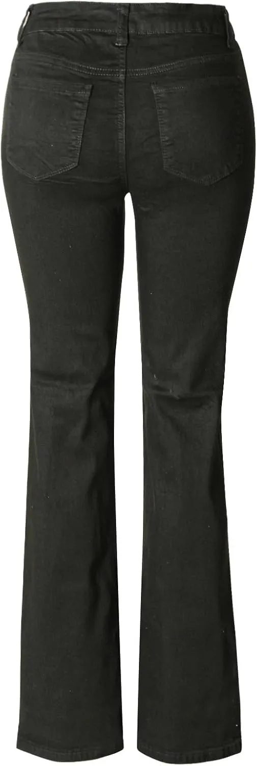 Design by Olivia Women's Sexy Stylish Flare Bell Bottom Slim Bootcut Jean