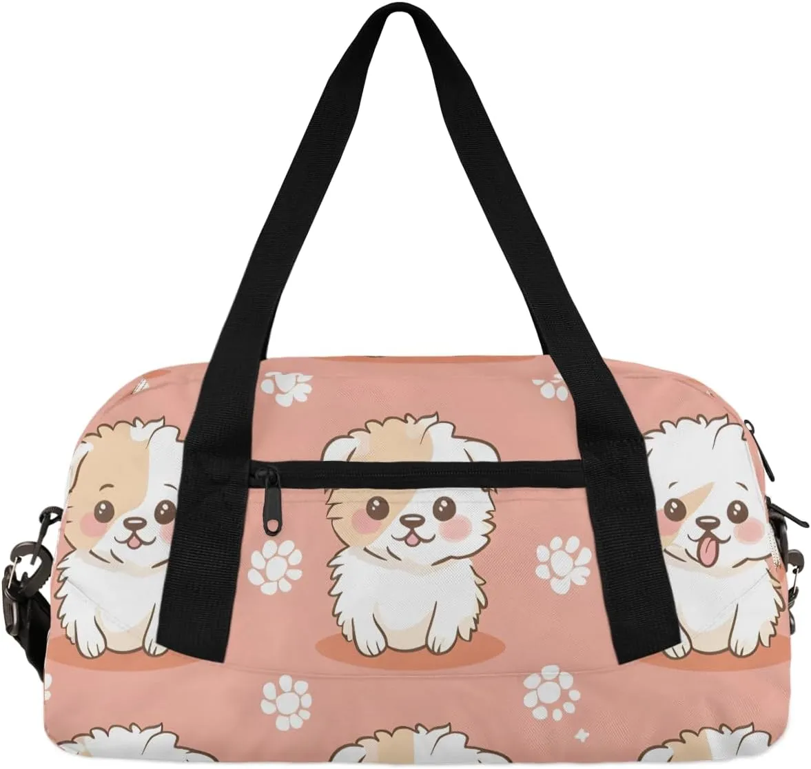Dogs Kids Gym Bag Cute Little Dog Gym Bag Wet/Dry Bag With Extra Drawstring Backpack For Travelling To The Gym