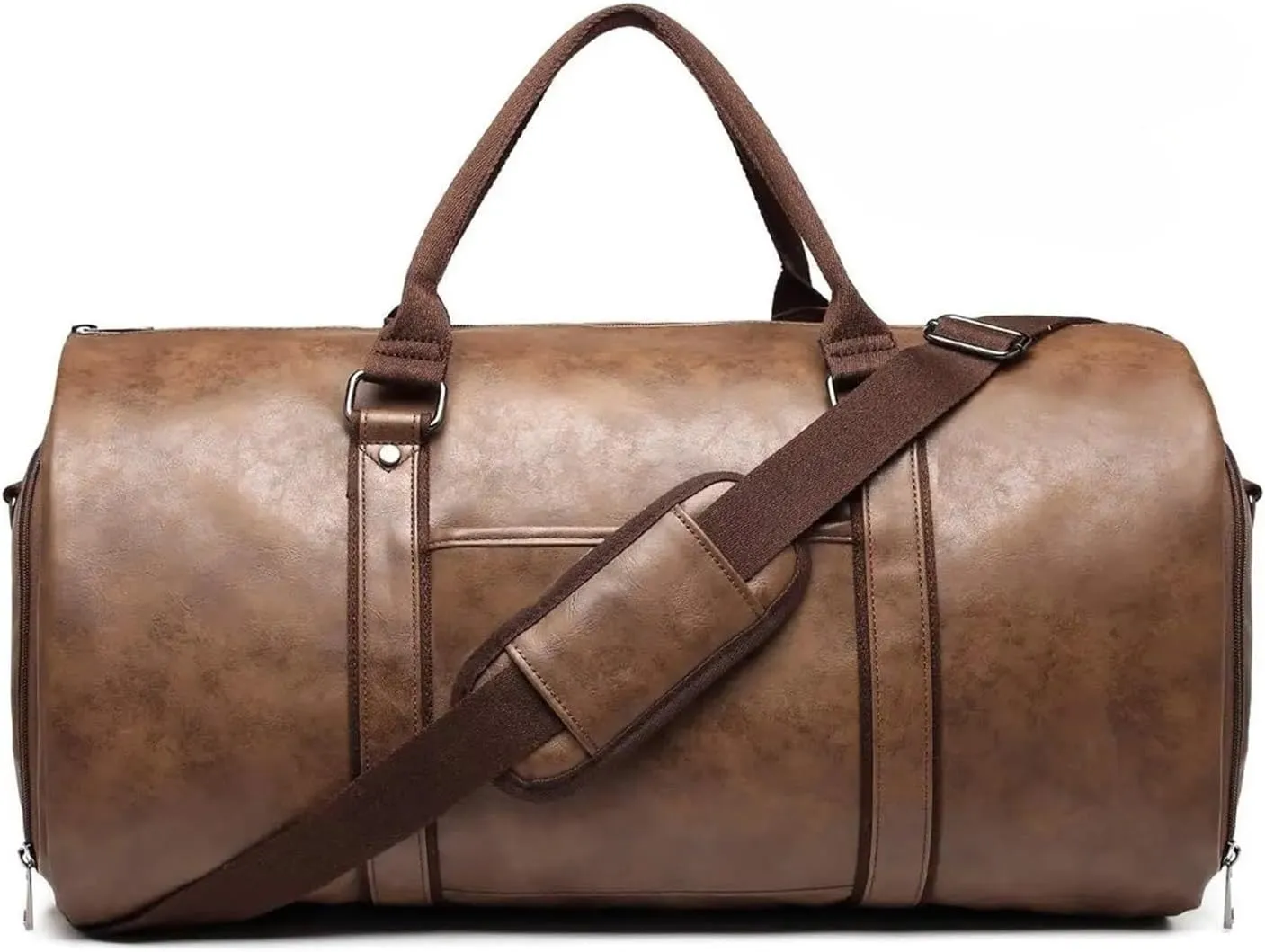 Duffle Bag For Travel Carry On Garment Bags For Travel Garment Duffle Bag Mens Suit Bags With Shoe Compartment Waterproof For Business Husband Gifts(Dark Brown)