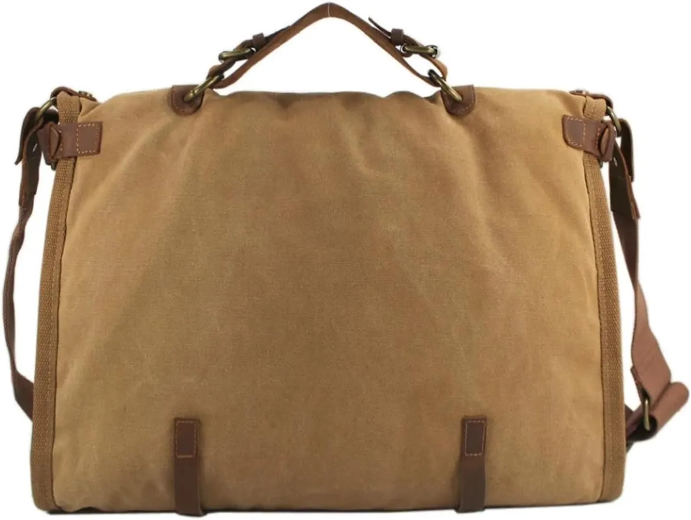 Duffle Bag For Travel Vintage Retro Canvas Leather Men Travel Bags Luggage Bags Men Weekend Bag Overnight Duffle Bags Tote Leisure(Deep Green)