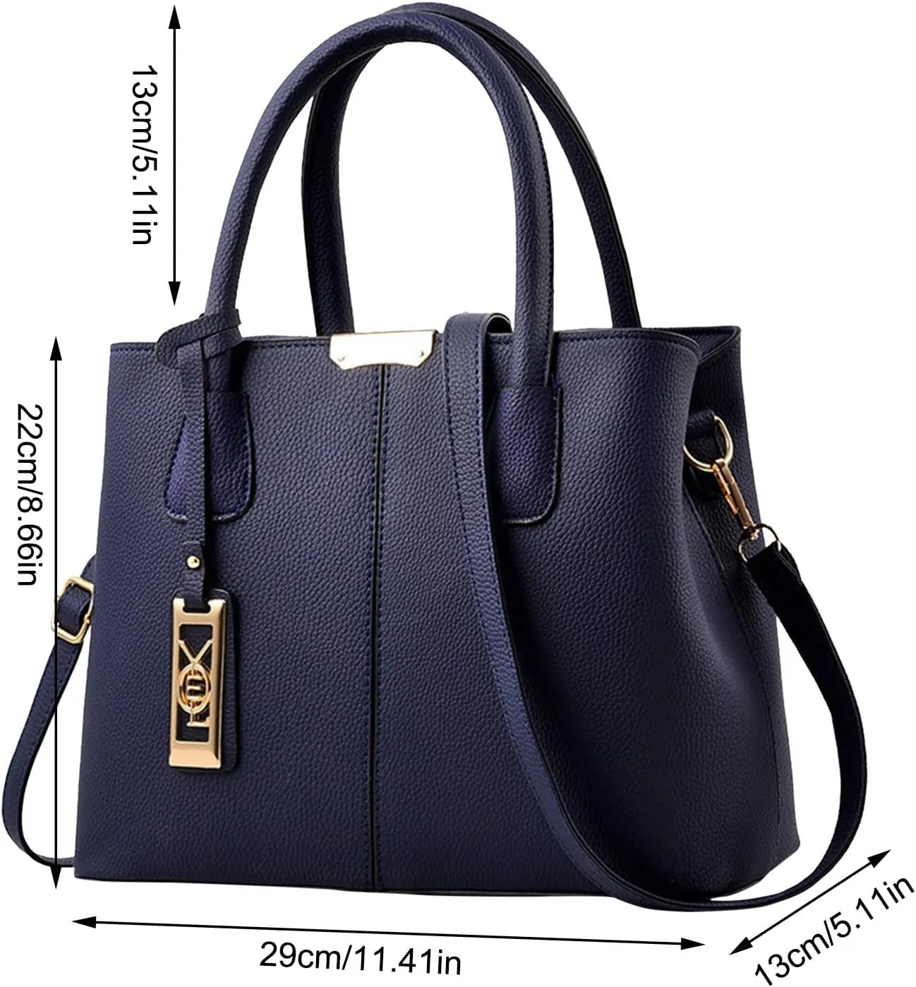 Fashion Handbag Simple Bag Large Capacity One Shoulder Women Bags Messenger Bags for Kids Girl (Blue, One Size)