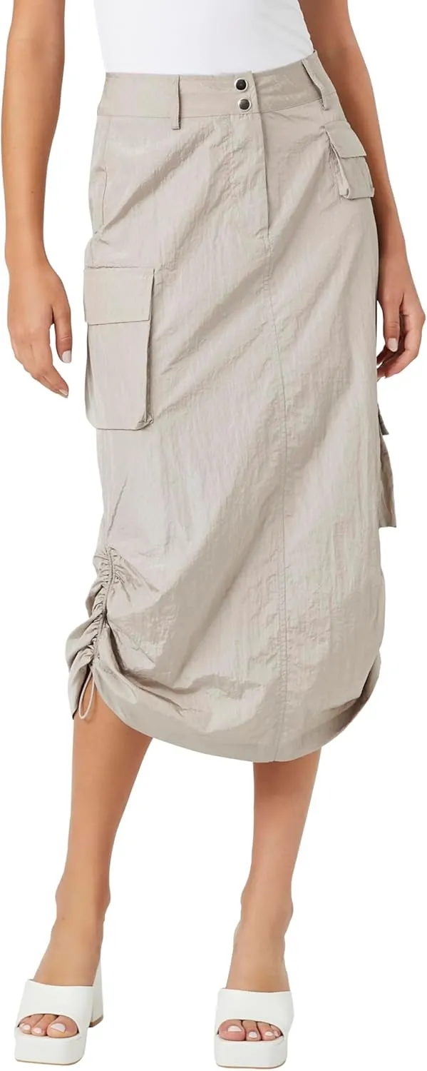 Forever 21 Women's Cargo Midi Skirt