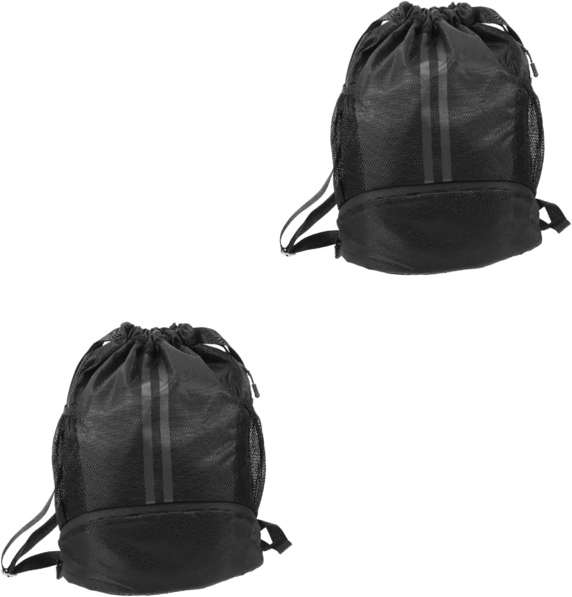 GALPADA 2pcs Men's Sports Bag Drawstring Backpack for Gym Large Capacity Athletic Bag Pockets Drawstring Closure for Hiking Yoga Fitness