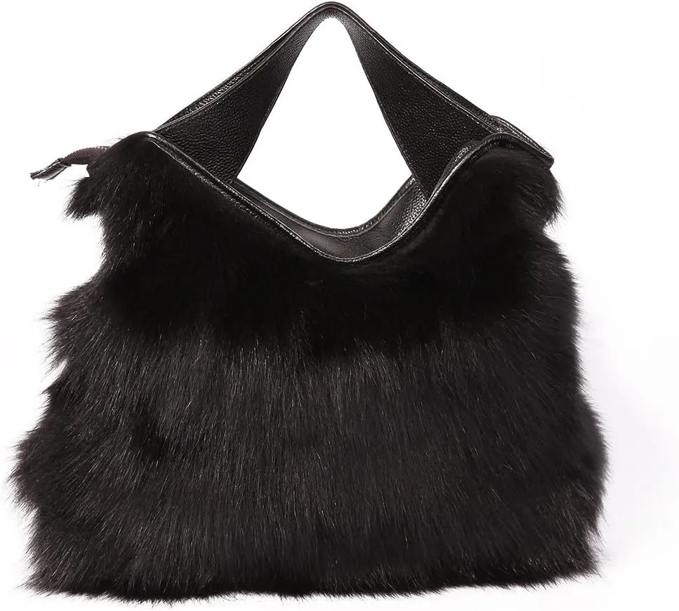 Genuine Fox Handbag Women's Fashion Tote Clutch Purse Shoulder Bags