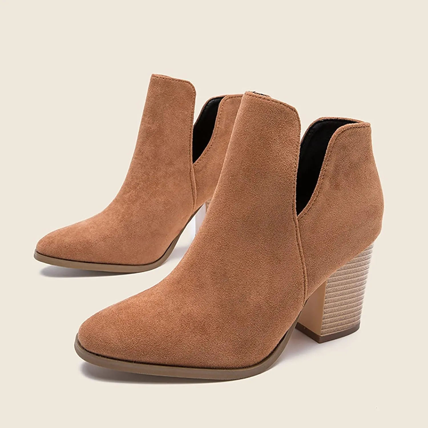 Gibobby Cowboy Boots for Women Square Toe Women Cowgirl Boots Ladies Retro Ankle Boots Embroidered Western Short Boots 52