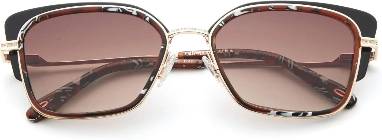 Glemaud x Tura VGS012 Women's Oversized Butterfly Sunglasses, 57 mm, UV400 Protection