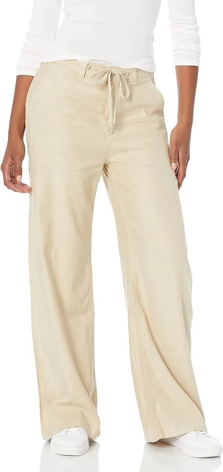 HUDSON Women's Wide Leg Drawstring Trouser Pant