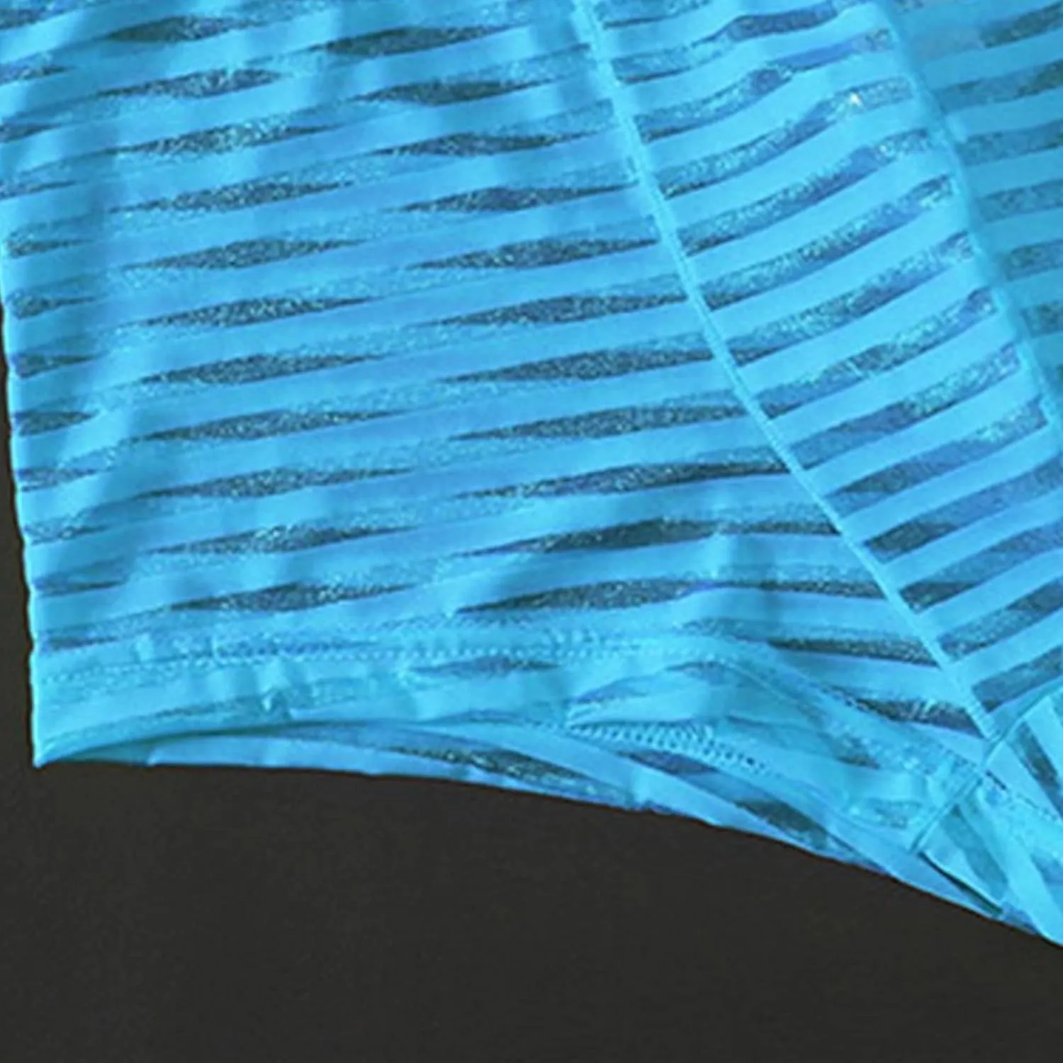 JEsilunmaMY Mens Mesh Sheer Low Rise Underwear See Through Breathable Boxer Briefs Solid Color Sexy Underwear Panties