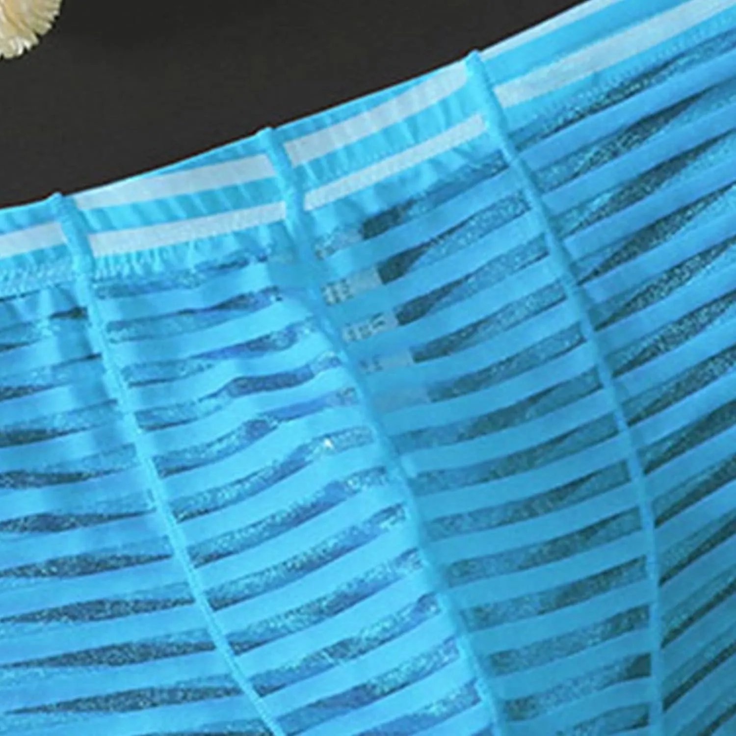 JEsilunmaMY Mens Mesh Sheer Low Rise Underwear See Through Breathable Boxer Briefs Solid Color Sexy Underwear Panties