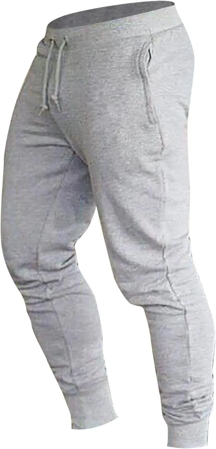 Joggers for Men Cargo,Men's Stretch Active Casual Fleece Pants Slim Fit Regular Pant with Pocket