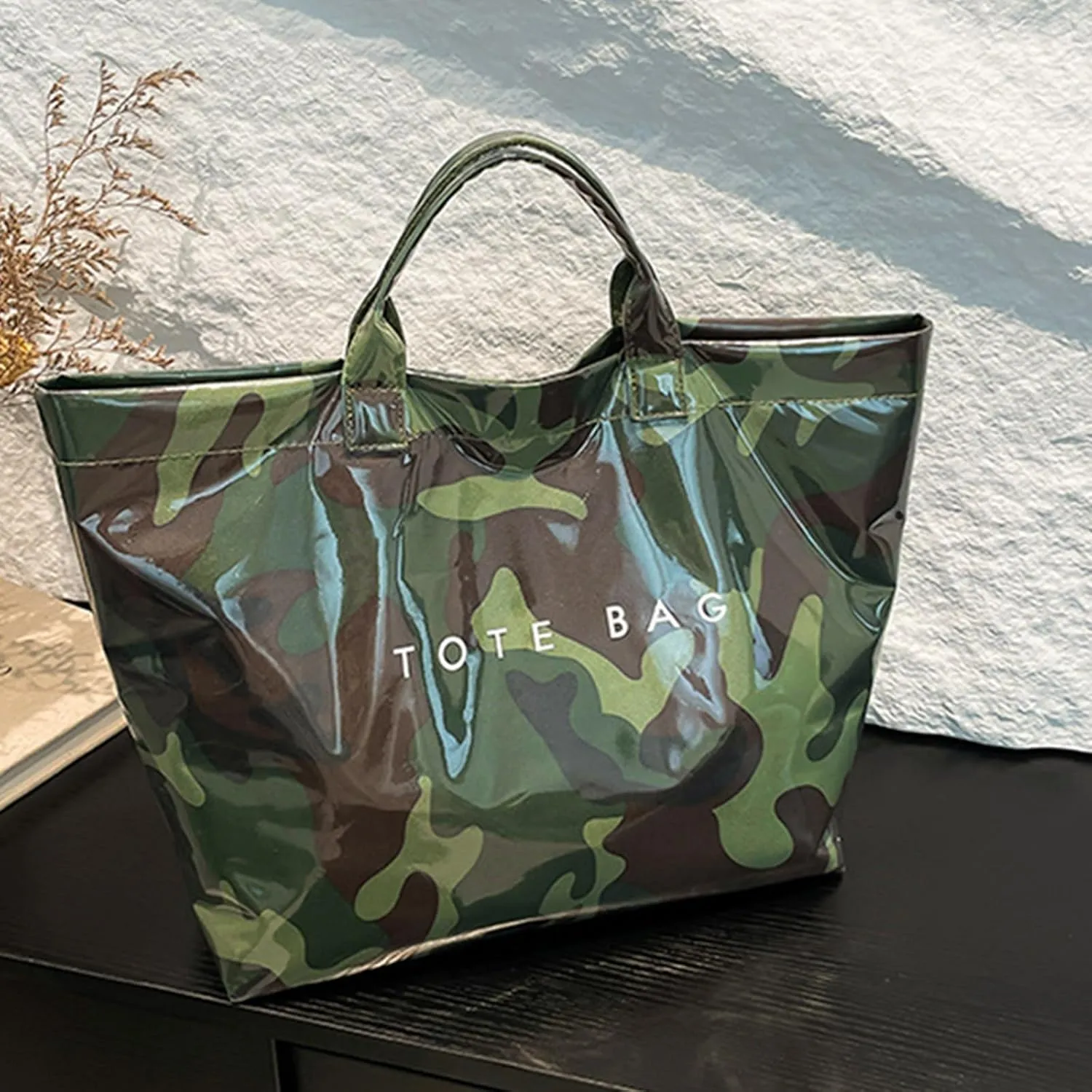 Large Capacity Leopard Print Lazy Wind Bag Fashion Handheld Large Capacity Shoulder Tote Bags Handbag Women
