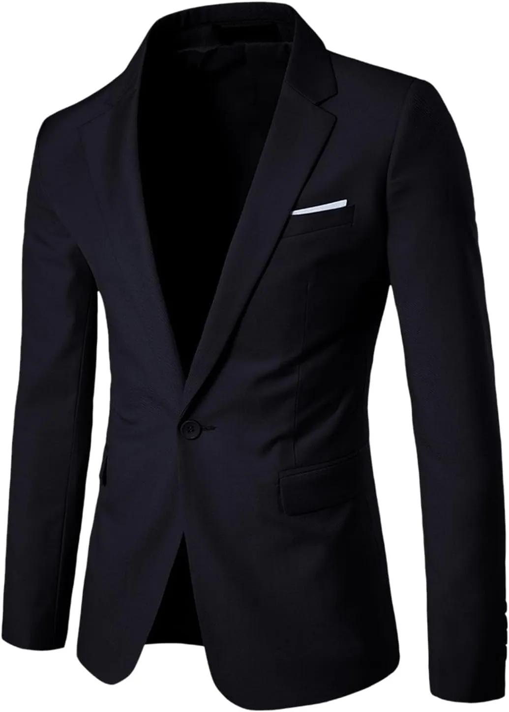 LCMTWX Mens Blazer Jacket 2024 Casual Men's Tops Jacket Fit One Button Fashion Men's Coats Jackets Black Suits For Men Men