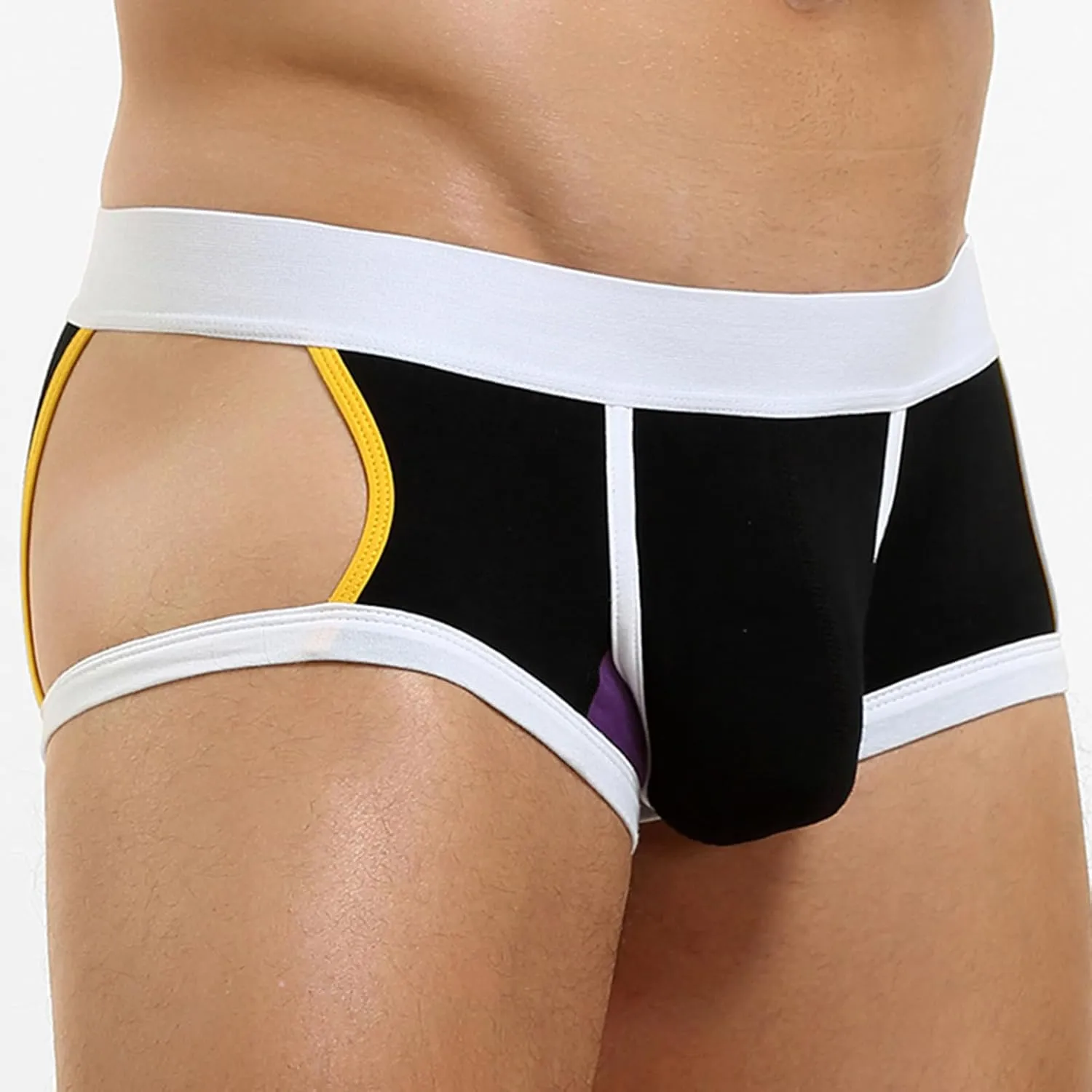 Men Jockstrap Sexy Underwear Low Rise Boxer Briefs Athletic Supporter Breathable Seamless Bulge Pouch Underpants