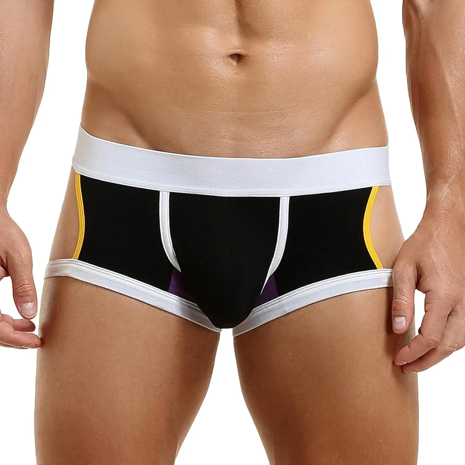 Men Jockstrap Sexy Underwear Low Rise Boxer Briefs Athletic Supporter Breathable Seamless Bulge Pouch Underpants