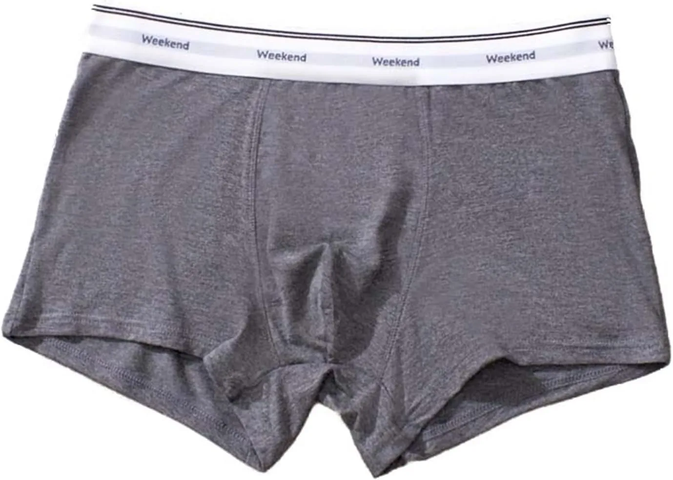 Men's Boxer Briefs Breathable Comfort Soft Underwear Mid Waist Solid Seamless Underpants