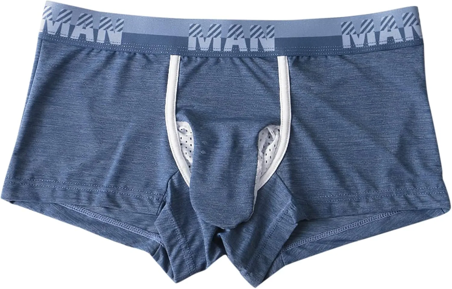Mens Boxer Briefs Male Casual Solid Mesh Elephant Trunk Breathable Underwear Pant Knickers Comfortable Boxer