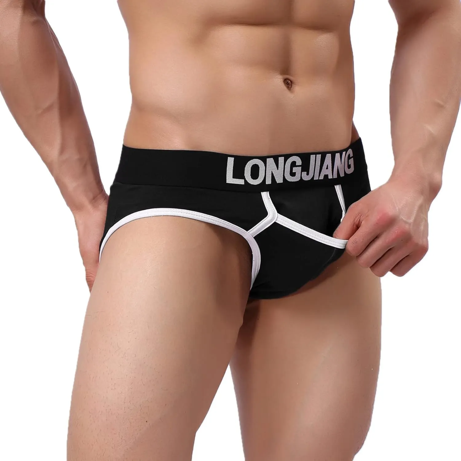 Mens Boxer Briefs Male Casual Solid Mesh Elephant Trunk Breathable Underwear Pant Knickers Comfortable Boxer