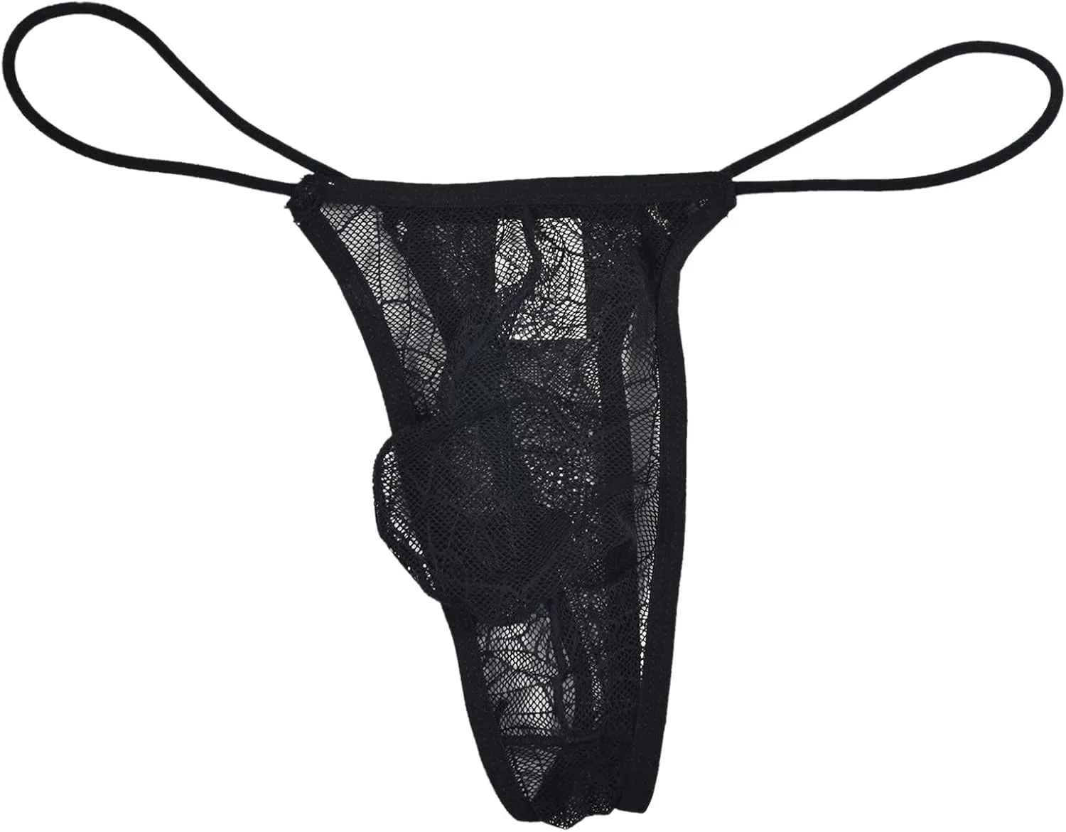 Mens Boxer Briefs Men Sexy Solid Color Breathable Low Waist Knitted Lace Thong String Briefs