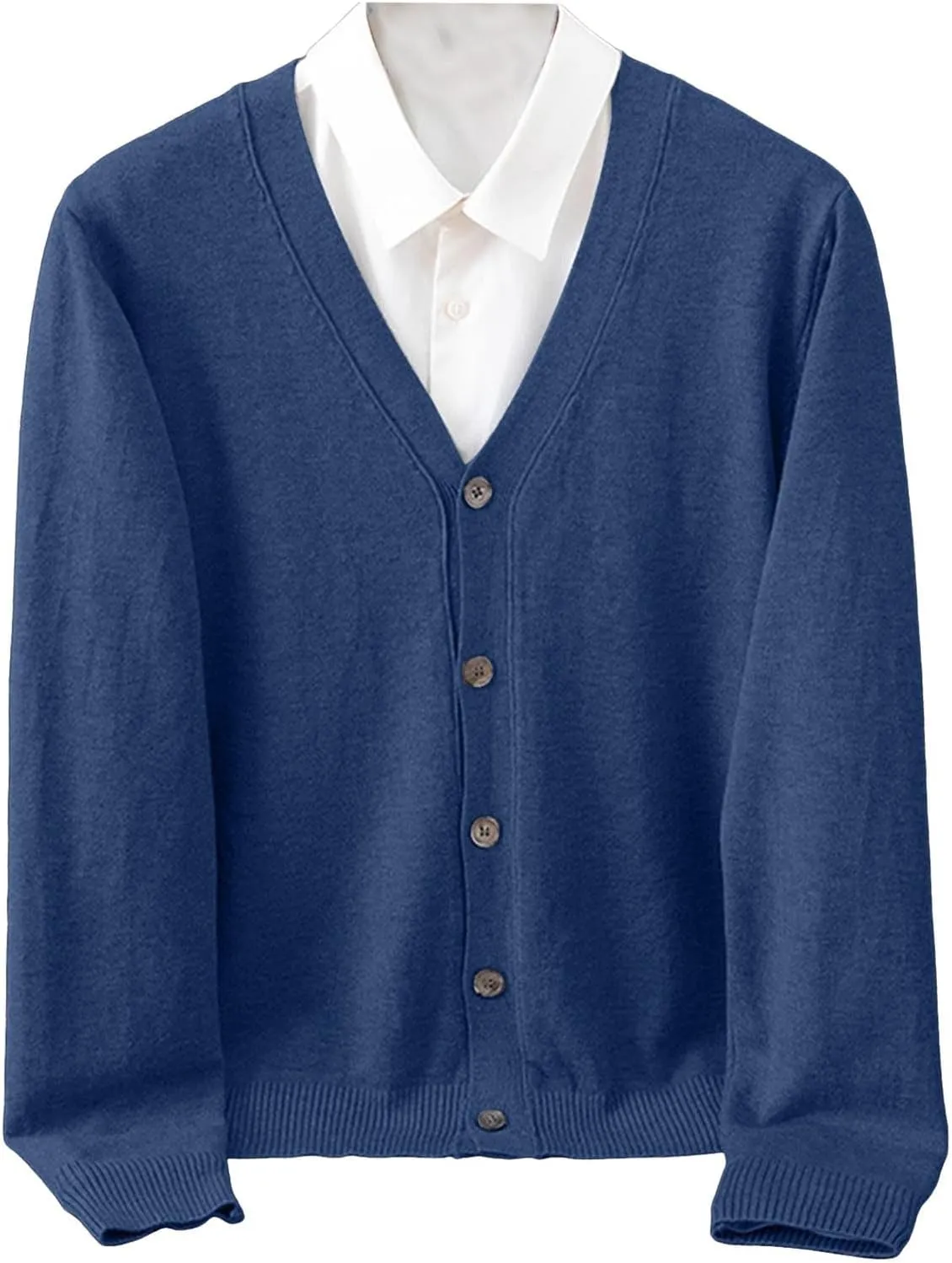 Men's Cardigan Sweaters,Men's V Neck Cardigan Sweater Casual Lightweight Button Down Knitted Cardigan Sweater