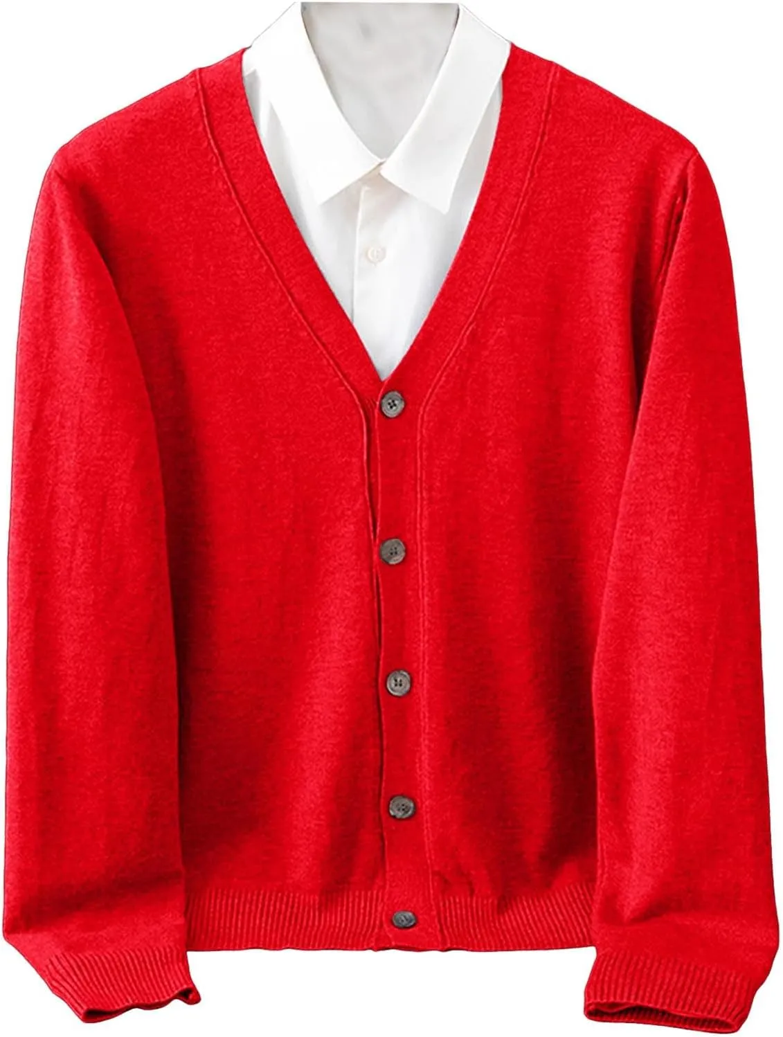 Men's Cardigan Sweaters,Men's V Neck Cardigan Sweater Casual Lightweight Button Down Knitted Cardigan Sweater