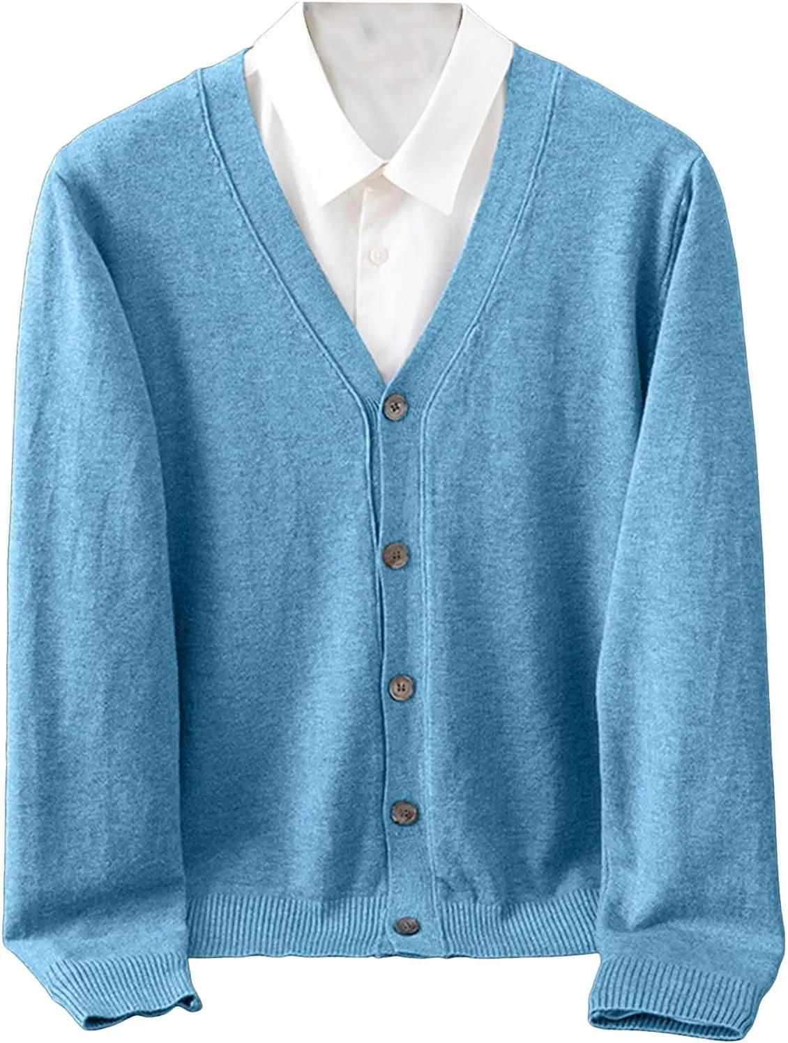 Men's Cardigan Sweaters,Men's V Neck Cardigan Sweater Casual Lightweight Button Down Knitted Cardigan Sweater